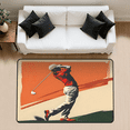 thumbnail image 1 of CURLYOOT Golf Rug for Living Room Bedroom, 4x6 Ft Washable Area Rug, Non Slip Rugs for Entryway, Golf Sports Large Carpet for Indoor Dining Room, 1 of 8
