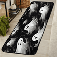 thumbnail image 1 of CURLYOOT Halloween Ghost Runner Rug 2'x6' Washable Kitchen Runner Rug Indoor Non Slip Laundry Rugs Funny Floor Carpet for Hallway Kitchen Entryway Bedroom Living Room, 1 of 9