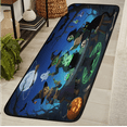 thumbnail image 1 of CURLYOOT Halloween Magic Runner Rug 2'x6' Washable Kitchen Runner Rug Indoor Non Slip Laundry Rugs Ghost Black Cat Floor Carpet for Hallway Kitchen Entryway Bedroom Living Room, 1 of 9