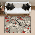 thumbnail image 1 of CURLYOOT Japanese Cherry Rug for Living Room Bedroom, 4x6 Ft Washable Area Rug, Non Slip Rugs for Entryway, Large Carpet for Indoor Dining Room, 1 of 7