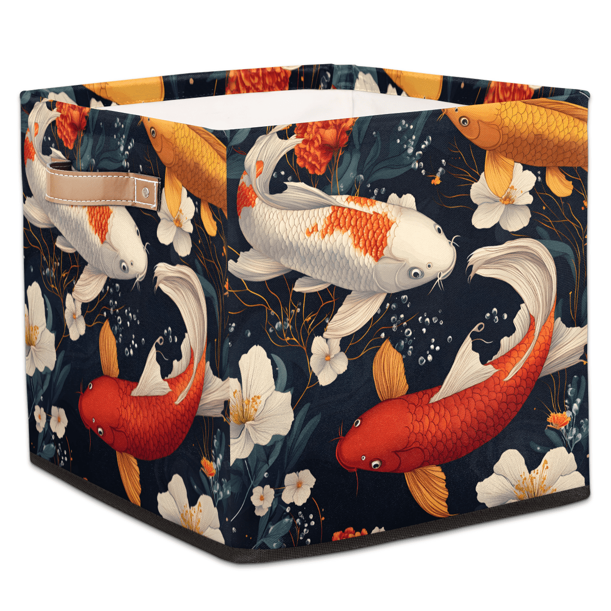 Fish Line Bin CURLYOOT Japanese Fish Cube Storage Bin, 13 x 13 x 13 Storage Cube Bins ...