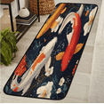 thumbnail image 1 of CURLYOOT Japanese Fish Runner Rug 2'x6' Washable Kitchen Runner Rug Indoor Non Slip Laundry Rugs Marine Animals Floor Carpet for Hallway Kitchen Entryway Bedroom Living Room, 1 of 9