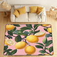thumbnail image 1 of CURLYOOT Lemon Area Rugs 5'x7' Washable Rug Large Living Room Rug Non Slip Tropical Fruits Indoor Floor Carpet for Dining Room Bedroom Home, 1 of 7