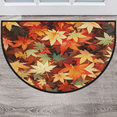 thumbnail image 1 of CURLYOOT Maple Leaves Half Round Door Mat, Indoor Outdoor Entrance Rug, Farmhouse Semi Circular Area Rug, Non Slip Washable Absorbent Doormat, Laundry Room Rug 40'' x 63'', 1 of 7