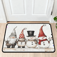 thumbnail image 1 of CURLYOOT Merry Christmas Winter Snowman Indoor Doormat, Non-Slip Absorbent Door Mat 24" x 16", Entrance Floor Mat Washable Entry Doormats for Entryway Front Back Door, 1 of 8