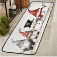 thumbnail image 1 of CURLYOOT Merry Christmas Winter Snowman Runner Rug 2'x6' Washable Kitchen Runner Rug Indoor Non Slip Laundry Rugs Floor Carpet for Hallway Kitchen Entryway Bedroom Living Room, 1 of 9