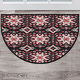 thumbnail image 1 of CURLYOOT Mexican Half Round Door Mat, Indoor Outdoor Entrance Rug, Abstract Flower Semi Circular Area Rug, Non Slip Washable Absorbent Doormat, Laundry Room Rug 40'' x 63'', 1 of 3