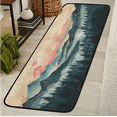 thumbnail image 1 of CURLYOOT Misty Forest Nature Mountain Runner Rug 2'x6' Washable Kitchen Runner Rug Indoor Non Slip Laundry Rugs Floor Carpet for Hallway Kitchen Entryway Bedroom Living Room, 1 of 9
