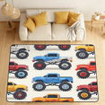 thumbnail image 1 of CURLYOOT Monster Truck Cars Area Rugs 5'x7' Washable Rug Large Living Room Rug Non Slip Indoor Floor Carpet for Dining Room Bedroom Home, 1 of 8