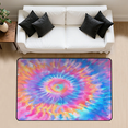 thumbnail image 1 of CURLYOOT Pink And Purple Tie Dye Marble Area Rug 3x5 Ft Rugs for Entryway Entrance Kitchen, Washable Non Slip Indoor Floor Carpet for Bedroom Living Room, 1 of 7