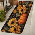 thumbnail image 1 of CURLYOOT Pumpkin Sunflower Runner Rug 2'x6' Washable Kitchen Runner Rug Indoor Non Slip Laundry Rugs Fall Floor Carpet for Hallway Kitchen Entryway Bedroom Living Room, 1 of 9