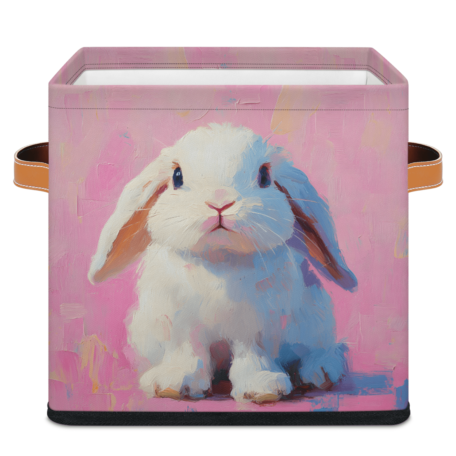 CURLYOOT Rabbits 11 x 11 Inch Cube Storage Bin, Decorative Storage Cube ...