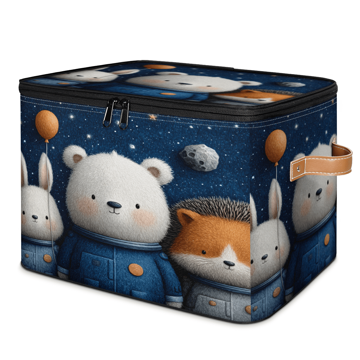 CURLYOOT Rabbits Storage Bins with Lid, Decorative Fabric Closet Boxes ...