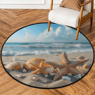 Round Nautical Rug