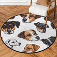thumbnail image 1 of CURLYOOT Round Rug 3ft Dogs Cartoon Area Rug, Washable Circle Mat Non Slip Floor Carpet Mat, Soft Indoor Rugs for Entryway Living Room Dining Room Bedroom, 1 of 7