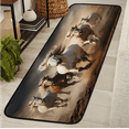 thumbnail image 1 of CURLYOOT Running Horse Runner Rug 2'x6' Washable Kitchen Runner Rug Indoor Non Slip Laundry Rugs Floor Carpet for Hallway Kitchen Entryway Bedroom Living Room, 1 of 6