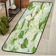 thumbnail image 1 of CURLYOOT Sage Green Floral Butterfly Runner Rug 2'x6' Washable Kitchen Runner Rug Indoor Non Slip Laundry Rugs Floor Carpet for Hallway Kitchen Entryway Bedroom Living Room, 1 of 9