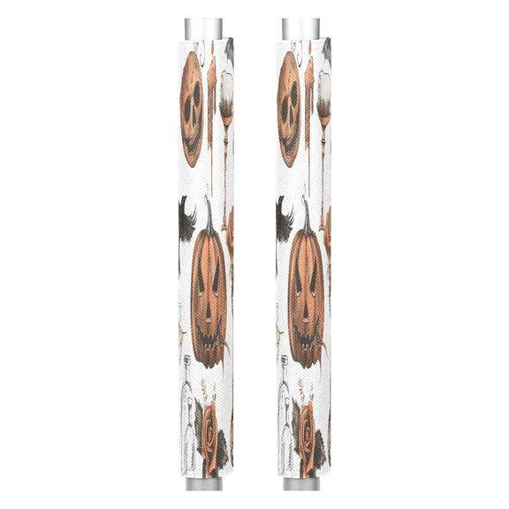 CURLYOOT Scary Festival Themed Refrigerator Door Handle Covers Set of 2, Kitchen Appliance Handle Covers for Dishwasher Microwave Oven, Washable Fridge Door Cloth Protector