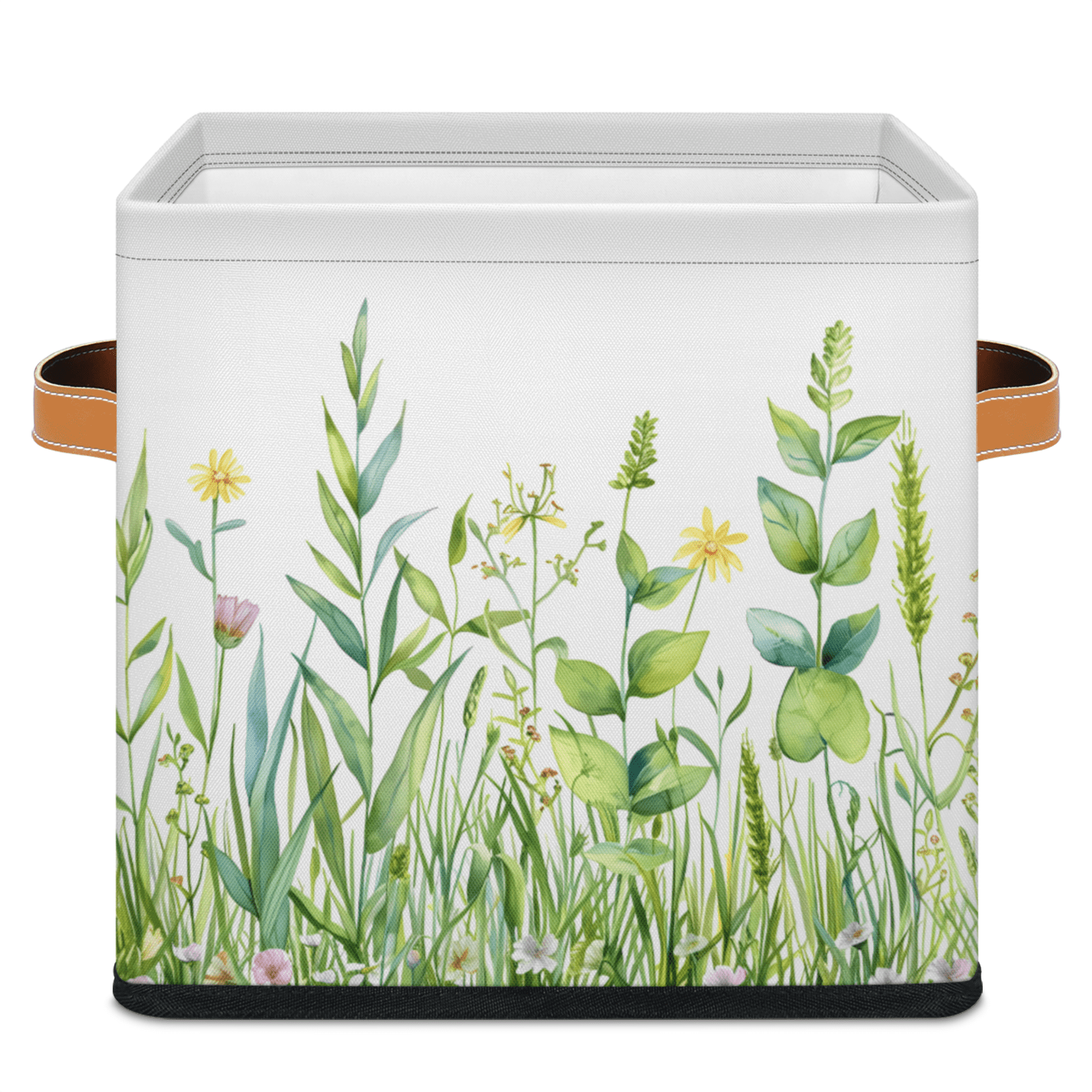 CURLYOOT Spring Floral Cube Storage Bin 11 Inch Fabric Storage Cube for ...