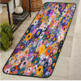 thumbnail image 1 of CURLYOOT Spring Floral Summer Flowers Runner Rug 2'x6' Washable Kitchen Runner Rug Indoor Non Slip Laundry Rugs Floor Carpet for Hallway Kitchen Entryway Bedroom Living Room, 1 of 9