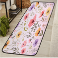 thumbnail image 1 of CURLYOOT Spring Summer Pinks Wildflowers Runner Rug 2'x6' Washable Kitchen Runner Rug Indoor Non Slip Laundry Rugs Floor Carpet for Hallway Kitchen Entryway Bedroom Living Room, 1 of 9