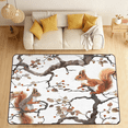 thumbnail image 1 of CURLYOOT Squirrel Area Rugs 5'x7' Washable Rug Large Living Room Rug Non Slip Funny Squirrel Indoor Floor Carpet for Dining Room Bedroom Home, 1 of 8