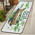 thumbnail image 1 of CURLYOOT St. Patrick's Day Animal Cat Runner Rug 2'x6' Washable Kitchen Runner Rug Indoor Non Slip Laundry Rugs Floor Carpet for Hallway Kitchen Entryway Bedroom Living Room, 1 of 9