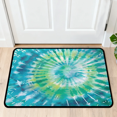 thumbnail image 1 of CURLYOOT Tie Dye Color Green Indoor Doormat, Non-Slip Absorbent Door Mat 24" x 16", Entrance Floor Mat Washable Entry Doormats for Entryway Front Back Door, 1 of 8