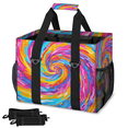 CURLYOOT Tie Dye Colorful Boho Rainbow Reusable Grocery Bag, Large ...