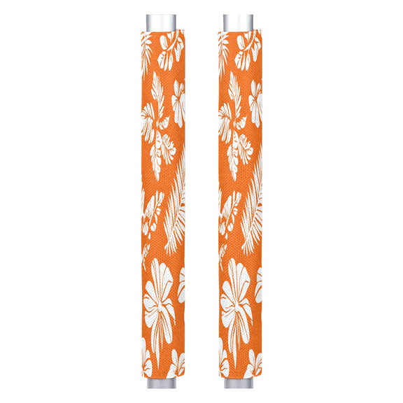 CURLYOOT Tropical Leaf Refrigerator Door Handle Covers Set of 2 Boho Washable Fridge Handle Covers Cloth Protector