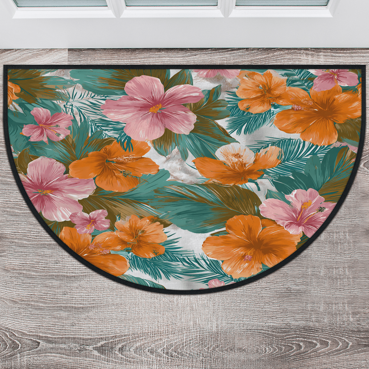 Horse Bloom CW2406023CL Quilted Round Mat main image 1