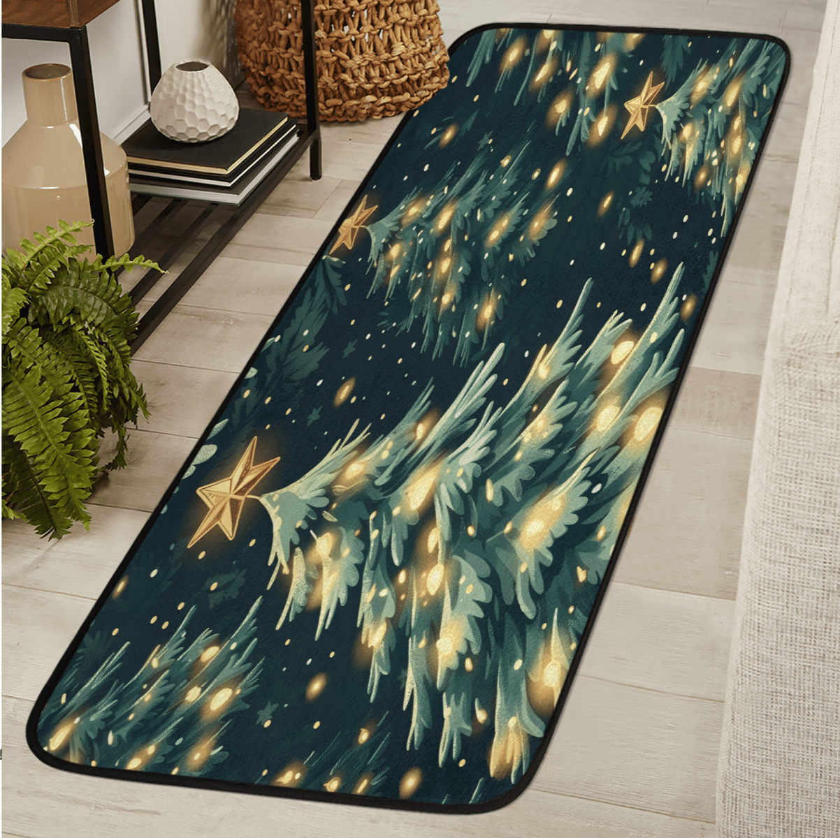 Lahome Christmas Runner Rug, 2x6 Red Christmas Rug Runner Non Slip, Soft Kitchen Runner Rugs With Rubber Backing Xmas Carpet For Hallways Bathroom Holiday Decor, Red