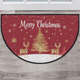 thumbnail image 1 of CURLYOOT Winter Deers Xmas Half Round Door Mat 40'' x 63'', Indoor Outdoor Entrance Rug, Semi Circular Area Rug, Non Slip Washable Absorbent Doormat, Laundry Room Rug, 1 of 7