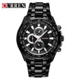 thumbnail image 1 of CURREN 8023 Men Black Business Quartz Waterproof Stainless Steel Sports Watch Fashion Wristwatch, 1 of 5
