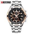 thumbnail image 1 of CURREN 8023 Men Black Business Quartz Waterproof Stainless Steel Sports Watch Fashion Wristwatch, 1 of 5