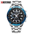 thumbnail image 1 of CURREN 8023 Men Blue Business Quartz Waterproof Stainless Steel Sports Watch Fashion Wristwatch, 1 of 5
