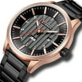 thumbnail image 1 of CURREN 8316 New Men's Fashion Brand Steel Band Week Calendar Life Waterproof Sports Quartz Watches Stainless Steel Men's Watch, 1 of 7