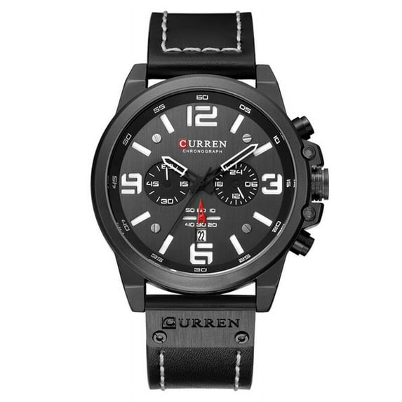 CURREN 8319 Men Watch Top Luxury Brand Mens Military Sport Wristwatch Genuine Leather Quartz Watch Waterproof Relogio Masculino