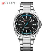 CURREN 8455 Men Black Quartz Waterproof Stainless Steel Sports Watch Casual Fashion Wristwatch
