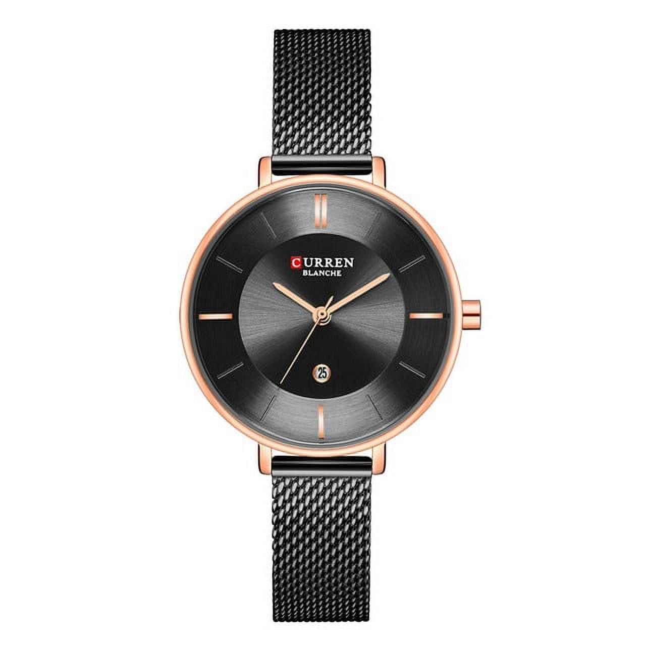 CURREN Beautiful Women's Watch Thin Quartz Bangle Watch For Womens Fashion Stainless Steel Wristwatch Ladies Dress Clock Female