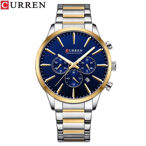 CURREN Brand Original Fashion Quartz Watch for Men Chronograph Calendar Men's Wristwatch Stainless Steel Business Dress Clock