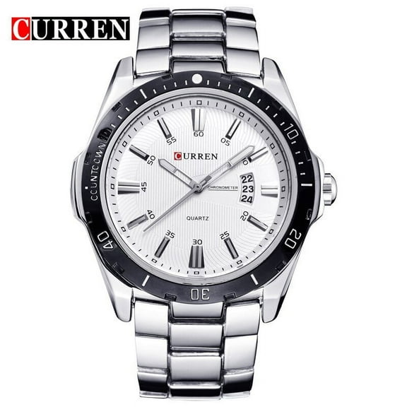 CURREN Brand Watches Men Fashion Casual Watch Full Steel Watch Date Display quartz Sport Waterproof Resist Men Wrist Watches