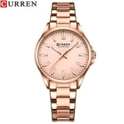 CURREN Elegant Quartz Women Watch Luxury Stainless Steel Strap Simple Dial Casual Clock Ladies Dress Luminous Hands New Watches