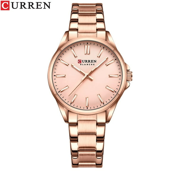 CURREN Elegant Quartz Women Watch Luxury Stainless Steel Strap Simple Dial Casual Clock Ladies Dress Luminous Hands New Watches