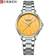 CURREN Elegant Quartz Women Watch Luxury Stainless Steel Strap Simple Dial Casual Clock Ladies Dress Luminous Hands New Watches