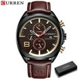 thumbnail image 1 of CURREN Fashion Men's Sport Watch Men Analog Quartz Watches Waterproof Date Military Multifunction Wrist Watches Men Clock, 1 of 6