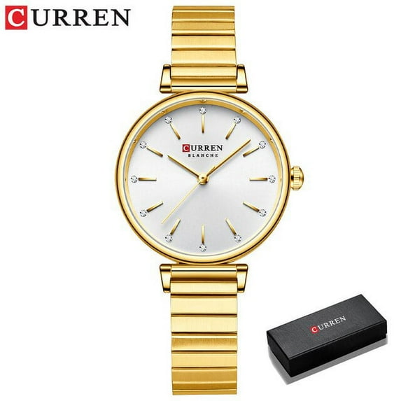 CURREN Fashion Women Watches Ladies Quartz Clock Luxury Rhinestone Dial Wristwatches for Female for Gift Montre Femme