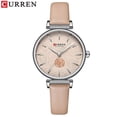 thumbnail image 1 of CURREN Ladies Watches Luxury Women's Clock Flower Dial Quartz Wristwatches Fashion Leather Female Branded Bracelet 9082, 1 of 1