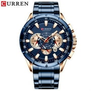 CURREN Men & # 39؛ s شاهد أزياء رياضية كرونوغراف ساعات اليد للرجال أعلى العلامة التجارية الفاخرة الكوارتز مشاهدة الفرقة الفولاذ المقاوم للصدأ