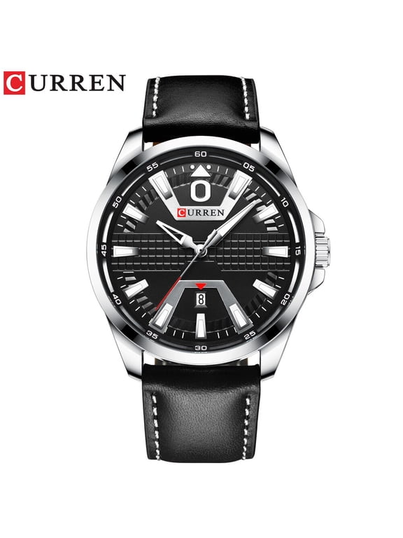 CURREN Men's Watches Fashion Leather Wristwatch Calendar Quartz Watch Original Brand Simple Dial Sport Clock Relogio Masculino